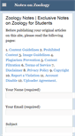 Mobile Screenshot of notesonzoology.com
